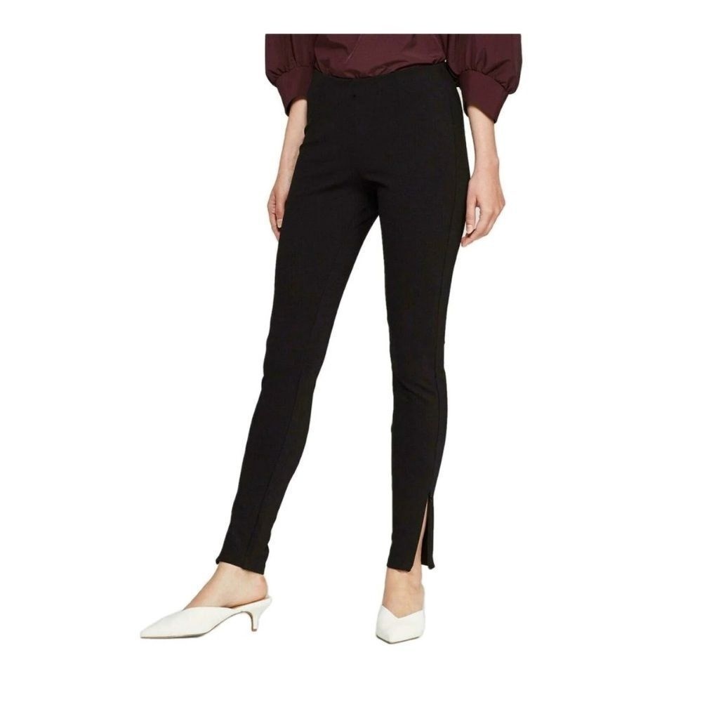 Prologue Womens High Rise Black Skinny Pants Leggings with Ankle Zippers Size XS